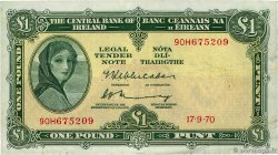 1 Pound IRELAND REPUBLIC  1970 P.064b VF-