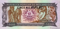 5000 Meticais MOZAMBIQUE  1989 P.133b SPL+