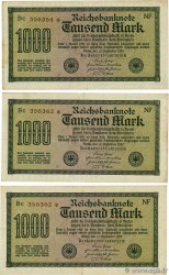 1000 Mark Consécutifs GERMANY  1922 P.076c F+