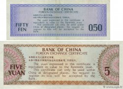 50 Fen et 5 Yuan Lot CHINA  1979 P.FX2 et P.FX4 SS