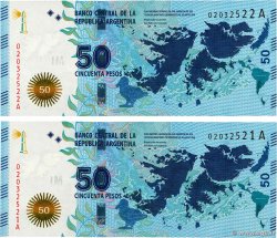 50 Pesos Consécutifs ARGENTINIEN  2015 P.362 fST+