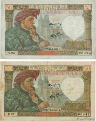 50 Francs JACQUES CŒUR Lot FRANKREICH  1941 F.19.12 S