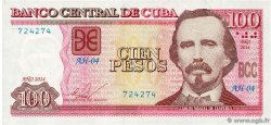 100 Pesos KUBA  2014 P.129f