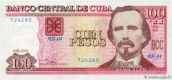 100 Pesos CUBA  2014 P.129f