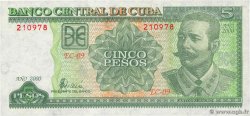 5 Pesos CUBA  2000 P.116c