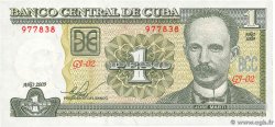 1 Peso CUBA  2009 P.128d UNC-