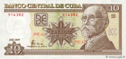 10 Pesos CUBA  2009 P.117k SPL