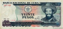 20 Pesos CUBA  1991 P.110a MB