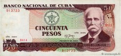 50 Pesos CUBA  1990 P.111a BC+