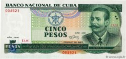 5 Pesos CUBA  1991 P.108a