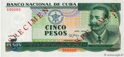5 Pesos Spécimen CUBA  1991 P.108s 