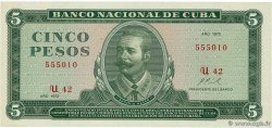 5 Pesos KUBA  1972 P.103b fST+