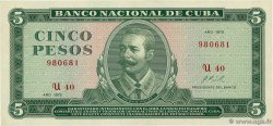 5 Pesos CUBA  1972 P.103b VF