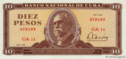 10 Pesos CUBA  1978 P.104b UNC