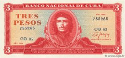 3 Pesos KUBA  1988 P.107b ST