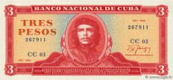 3 Pesos CUBA  1989 P.107b NEUF