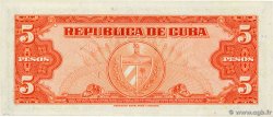 5 Pesos Petit numéro CUBA  1950 P.078b NEUF