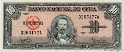 10 Pesos CUBA  1960 P.079b