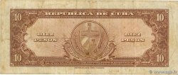 10 Pesos CUBA  1960 P.079b F