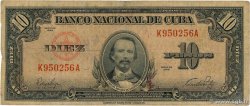 10 Pesos CUBA  1949 P.079a B