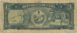 1 Peso CUBA  1957 P.087b q.MB