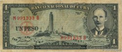 1 Peso CUBA  1958 P.087c q.MB