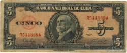 5 Pesos CUBA  1949 P.078a B