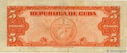 5 Pesos CUBA  1949 P.078a BC+