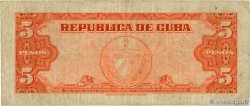 5 Pesos CUBA  1949 P.078b F-