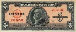 5 Pesos CUBA  1949 P.078b VF+