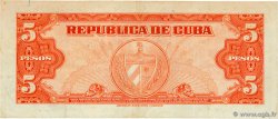 5 Pesos KUBA  1949 P.078b fVZ