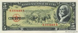 5 Pesos CUBA  1958 P.091a NEUF