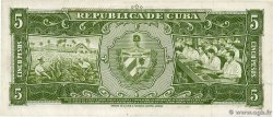 5 Pesos CUBA  1958 P.091a TTB