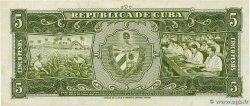 5 Pesos CUBA  1960 P.091b SPL