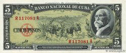 5 Pesos CUBA  1960 P.091b FDC