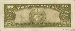 20 Pesos  CUBA  1958 P.080b VF