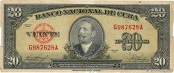 20 Pesos  CUBA  1958 P.080b q.MB