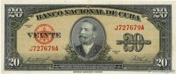 20 Pesos  CUBA  1958 P.080b SPL