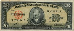 20 Pesos  CUBA  1960 P.080c F