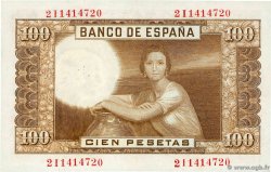 100 Pesetas ESPAÑA  1953 P.145 EBC