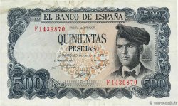 500 Pesetas SPAGNA  1971 P.153a q.BB