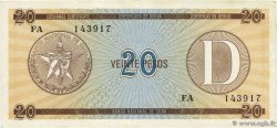 20 Pesos CUBA  1985 P.FX36 TB