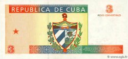 3 Pesos Convertibles CUBA  1994 P.FX38 FDC