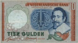 10 Gulden NETHERLANDS  1953 P.085 VF