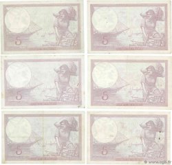 5 Francs FEMME CASQUÉE modifié Lot FRANKREICH  1939 F.04.08 SS