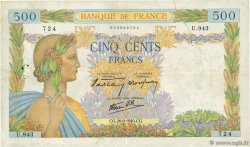 500 Francs LA PAIX FRANKREICH  1940 F.32.06 S