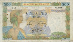 500 Francs LA PAIX FRANKREICH  1941 F.32.14