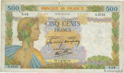 500 Francs LA PAIX FRANKREICH  1941 F.32.18