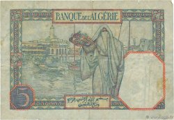 5 Francs TUNISIA  1933 P.08b MB