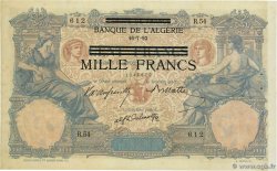 1000 Francs sur 100 Francs TUNISIA  1942 P.31